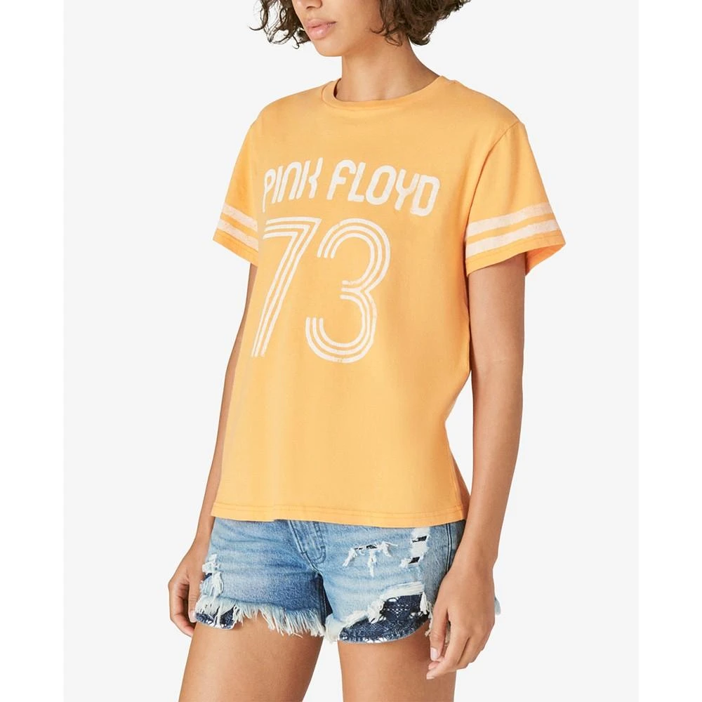 商品Lucky Brand|Women's Cotton Pink Floyd Varsity T-Shirt,价格¥291,第3张图片详细描述
