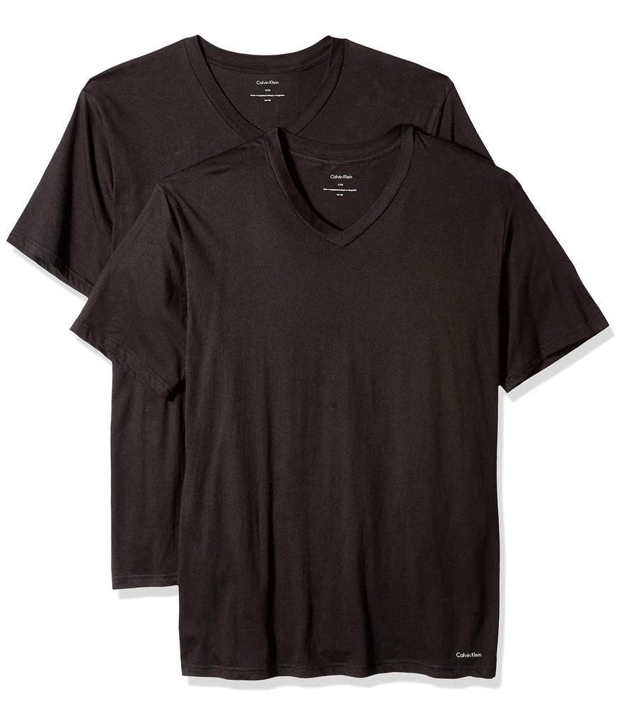 商品Calvin Klein|Men's Big and Tall Cotton Classics V Neck Tshirts,价格¥413,第1张图片