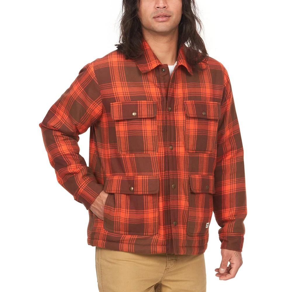 商品Marmot|Men's Ridgefield Plaid Fleece-Lined Flannel Shirt Jacket,价格¥659,第1张图片