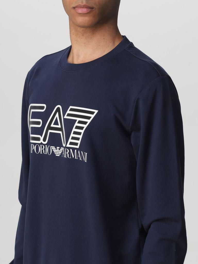 Basic Ea7 sweatshirt with printed logo商品第3张图片规格展示