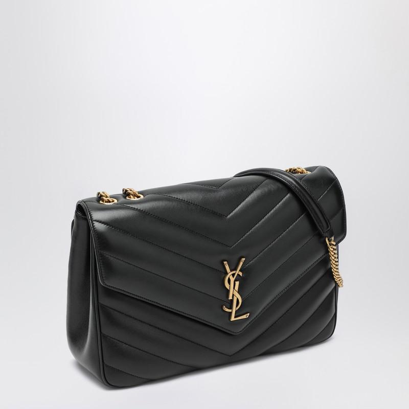 Yves Saint Laurent LouLou Large bag black in leather