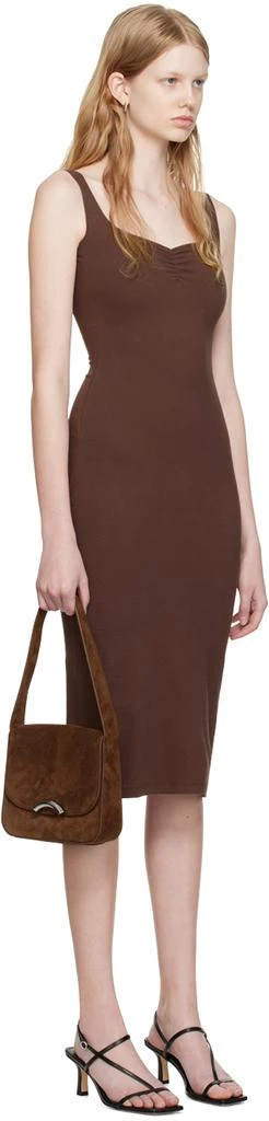 商品Gil Rodriguez|Brown Corazon Midi Dress,价格¥933,第2张图片详细描述