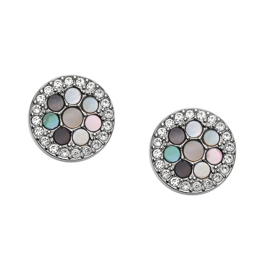 商品Fossil|Val Mosaic Mother of Pearl Stud Earring,价格¥339,第1张图片