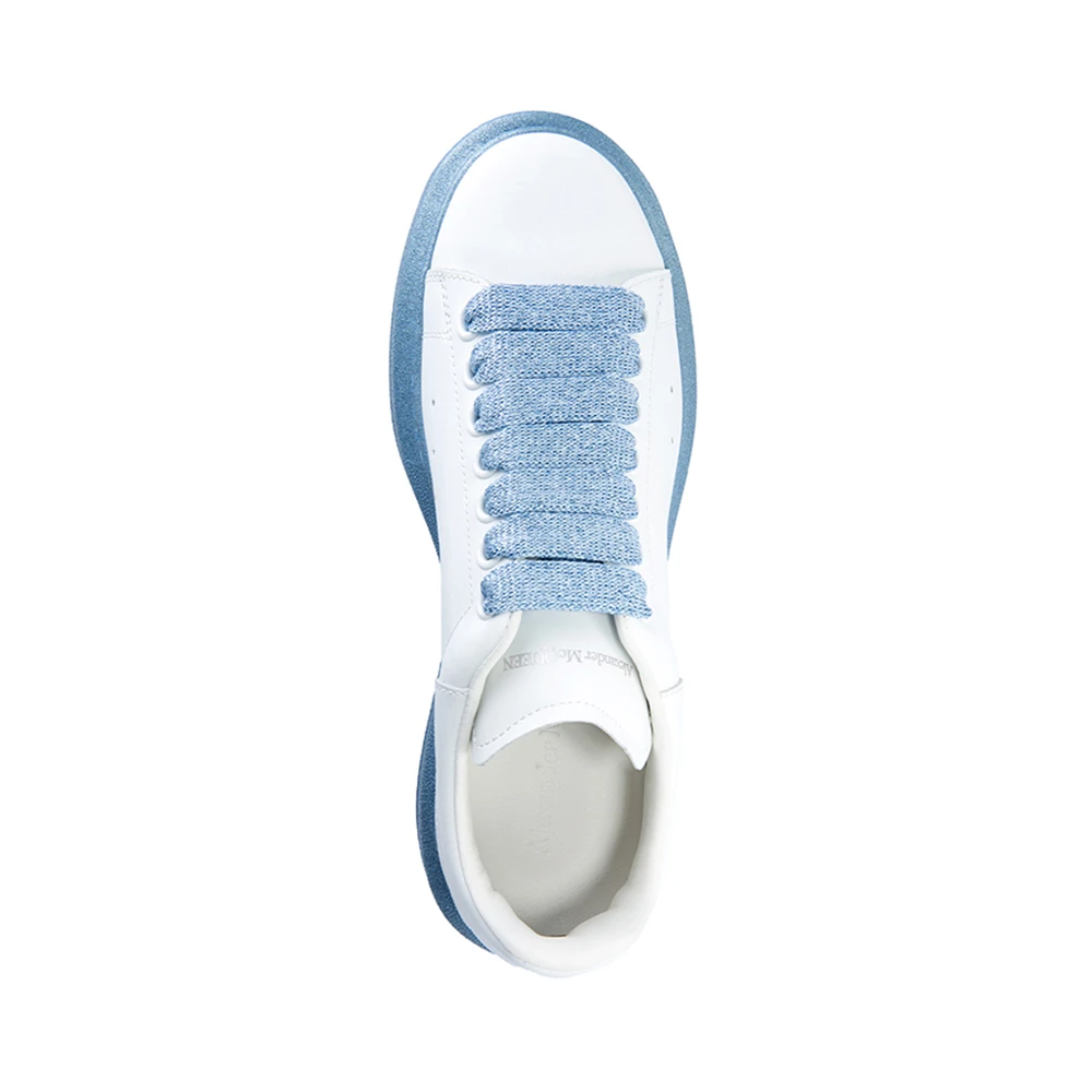 Alexander McQueen 亚历山大·麦昆 白色/瓷蓝色女士运动鞋 553770-WHWKV-9307 商品