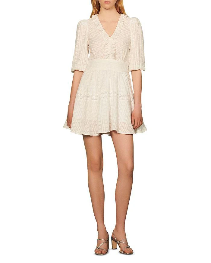 商品Sandro|Gianni Cotton Dress ,价格¥2181,第4张图片详细描述