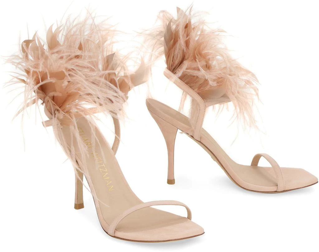 商品Stuart Weitzman|STUART WEITZMAN PLUME SUEDE SANDALS,价格¥2466,第3张图片详细描述