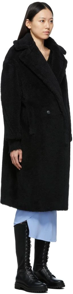 商品Max Mara|Black Teddy Bear Icon Coat,价格¥28368,第2张图片详细描述