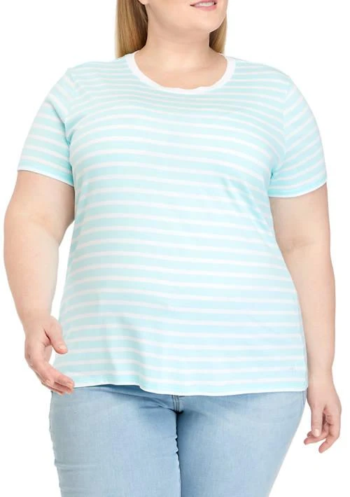 商品Crown & Ivy™|Ivy Plus Size Short Sleeve Essential T Shirt,价格¥78,第1张图片