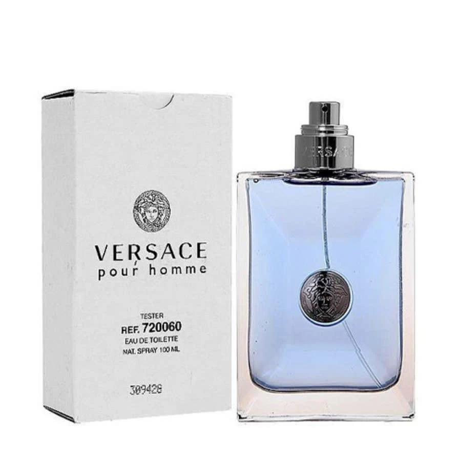 商品Versace|Men's Versace Pour Homme EDT Spray 3.4 oz (Tester) (100 ml),价格¥251,第1张图片