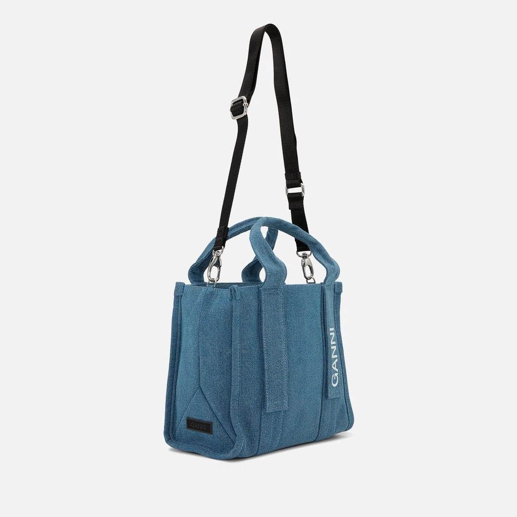 商品Ganni|Ganni Tech Recycled Denim Small Tote Bag,价格¥888,第3张图片详细描述