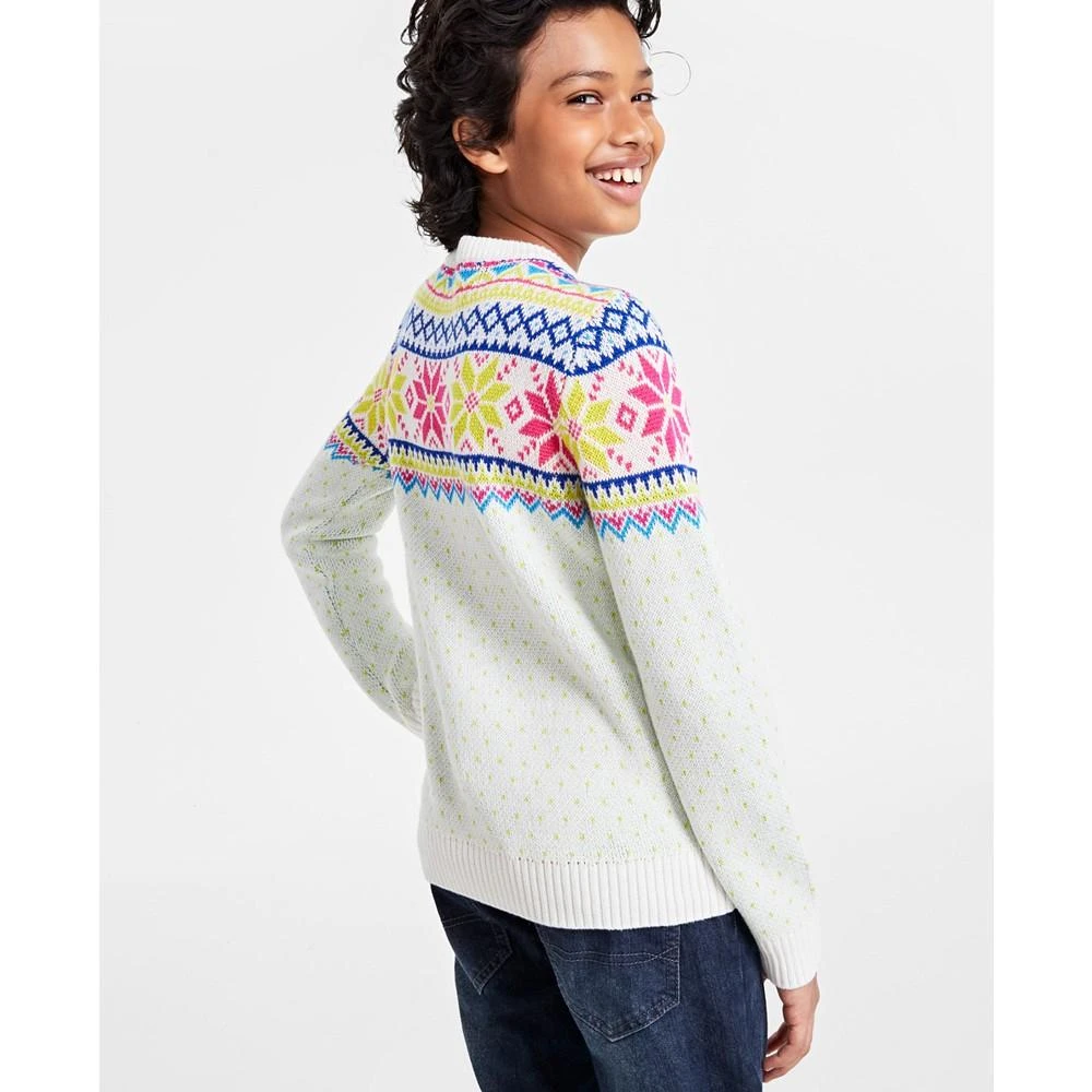 商品Charter Club|Holiday Lane Big Boys Multi-Color Fair Isle Sweater, Created for Macy's,价格¥46,第2张图片详细描述