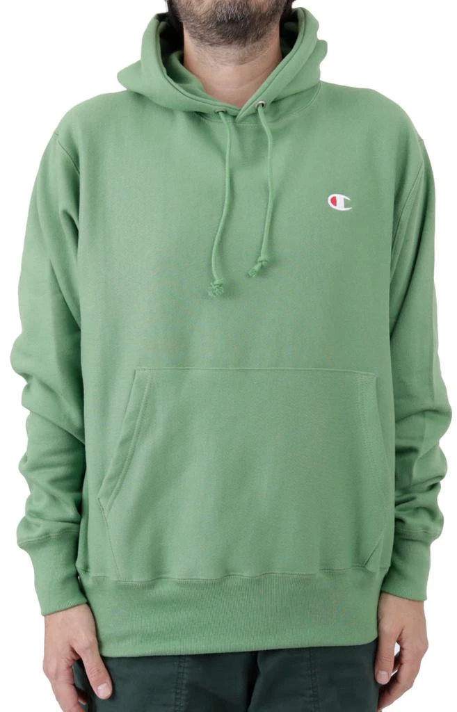 商品CHAMPION|C Logo Reverse Weave Pullover Hoodie - Native Fern Green,价格¥272,第1张图片