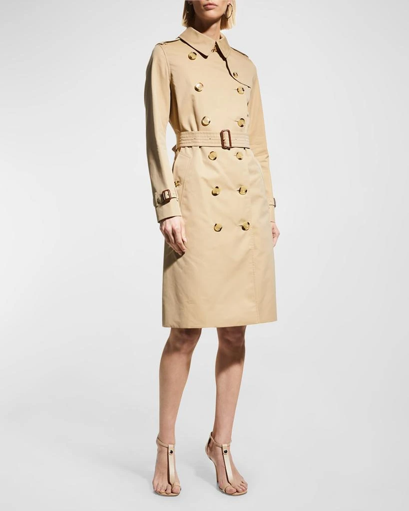 商品Burberry|Kensington Heritage Belted Long Trench Coat,价格¥20001,第3张图片详细描述