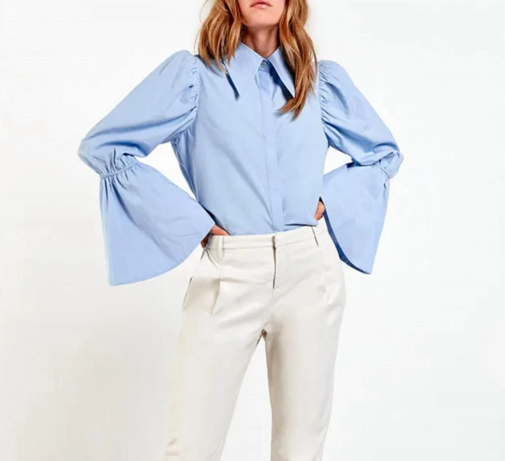 商品AS by DF|Marin Blouse in Spring Blue,价格¥1208,第1张图片