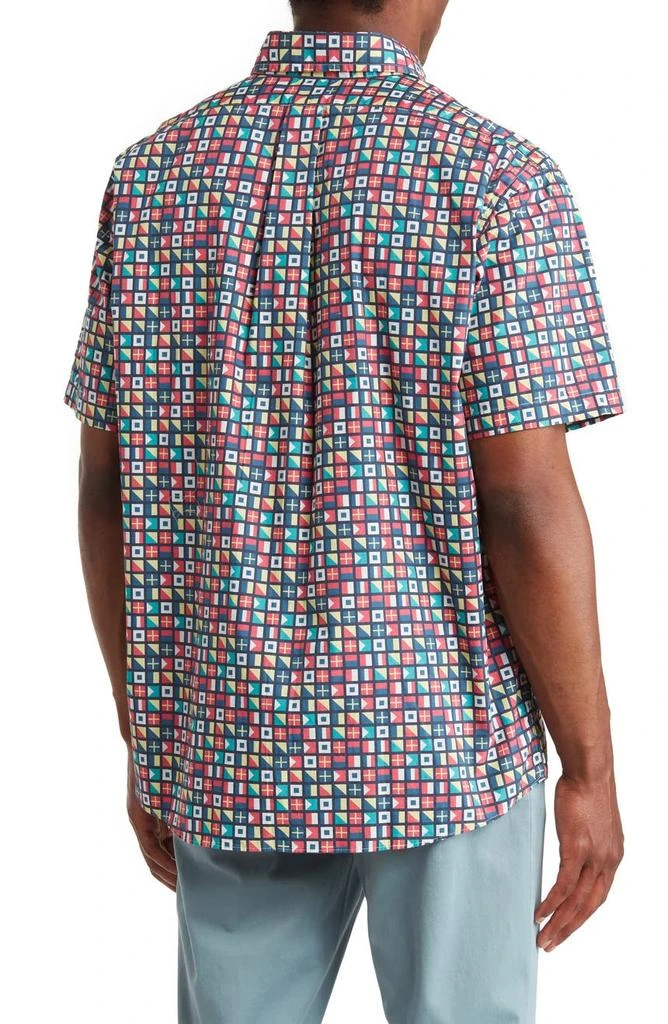 商品Brooks Brothers|Flag Print Short Sleeve Button-Down Shirt,价格¥248,第2张图片详细描述