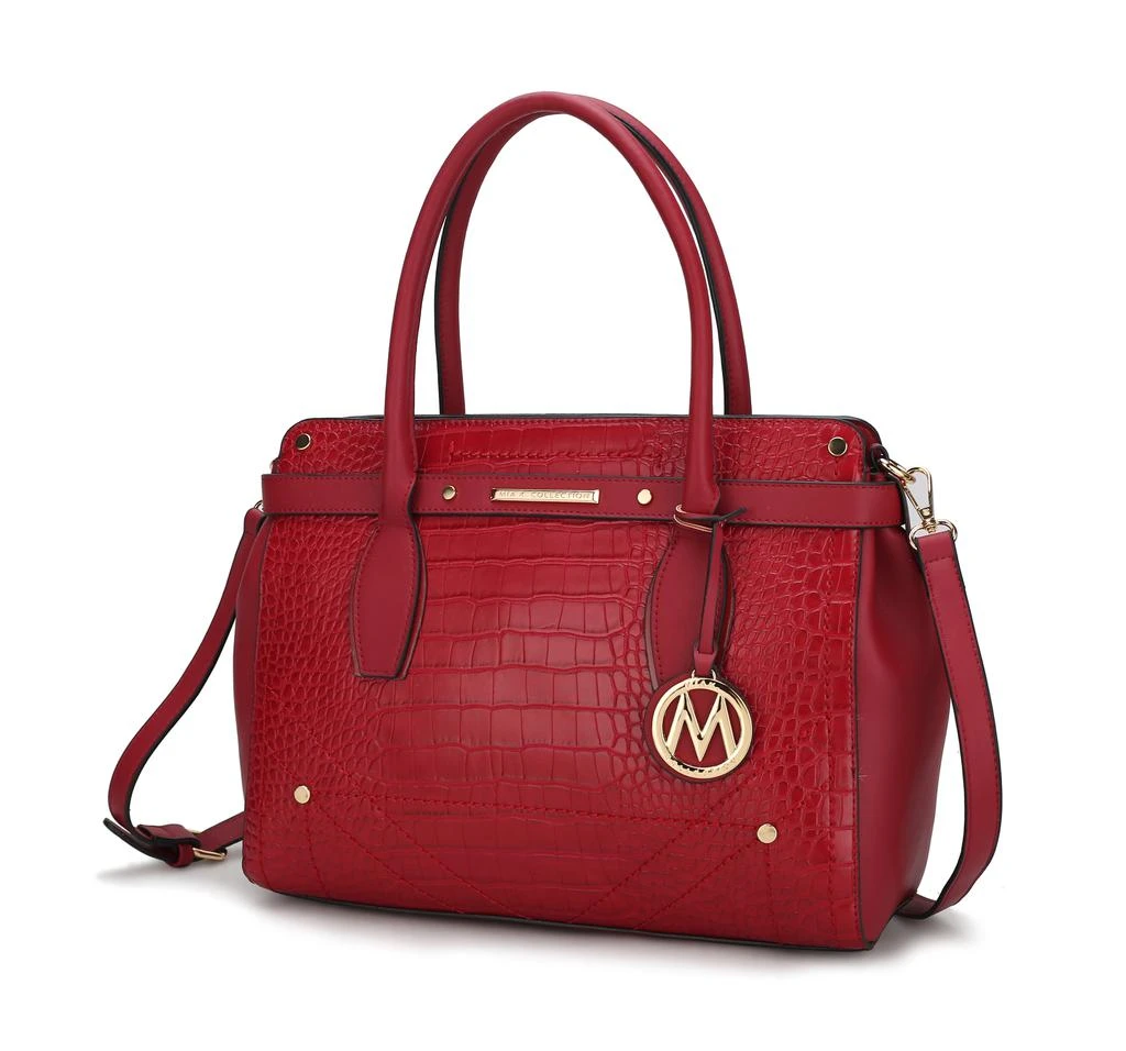 Catarina Vegan Crocodile Leather Satchel Handbag 商品