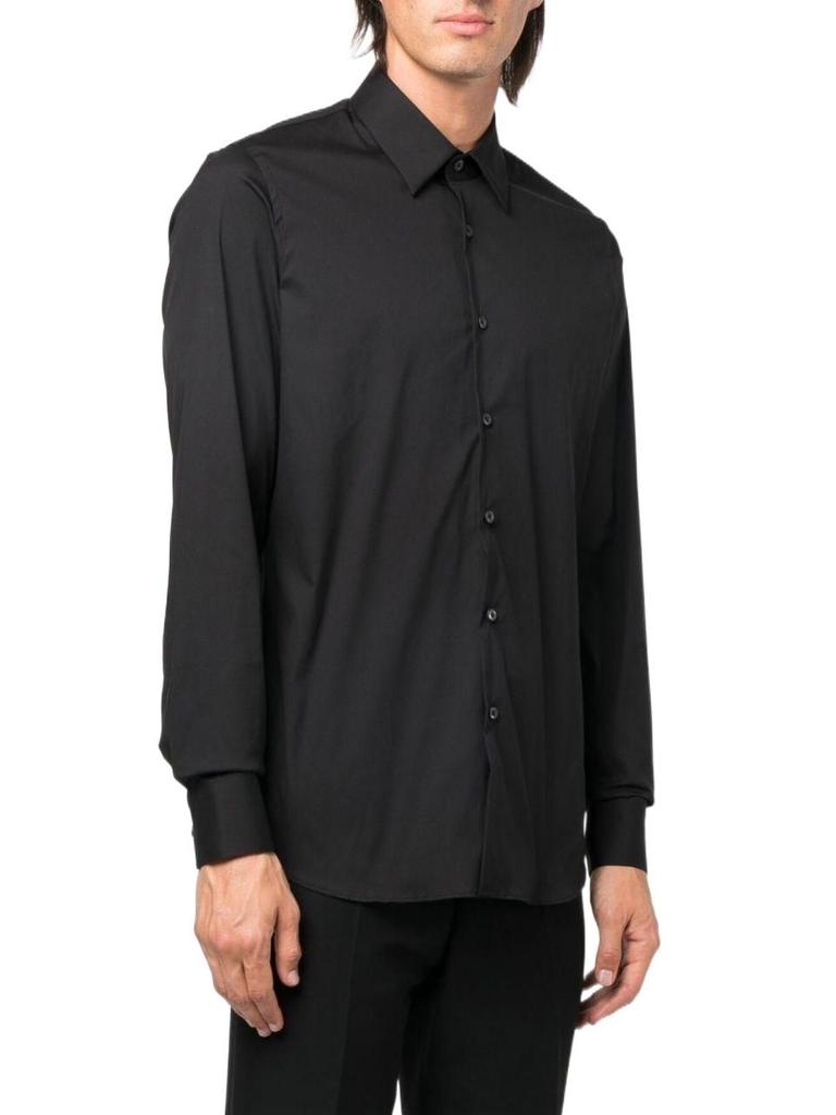 Prada Men's  Black Cotton Shirt商品第2张图片规格展示