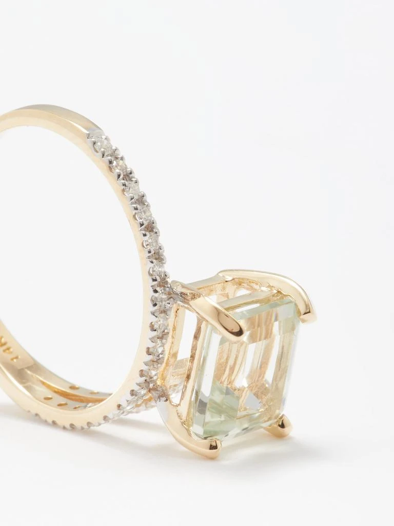 商品MATEO|Point of Focus diamond, amethyst & 14kt gold ring,价格¥15173,第4张图片详细描述