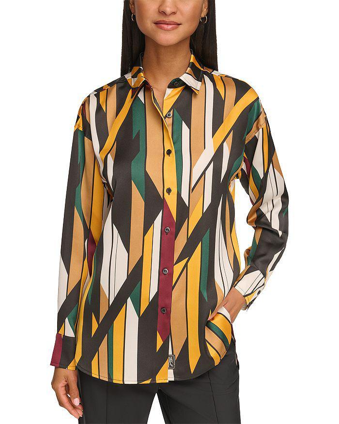 商品Karl Lagerfeld Paris|Point Collar Blouse,价格¥668,第1张图片