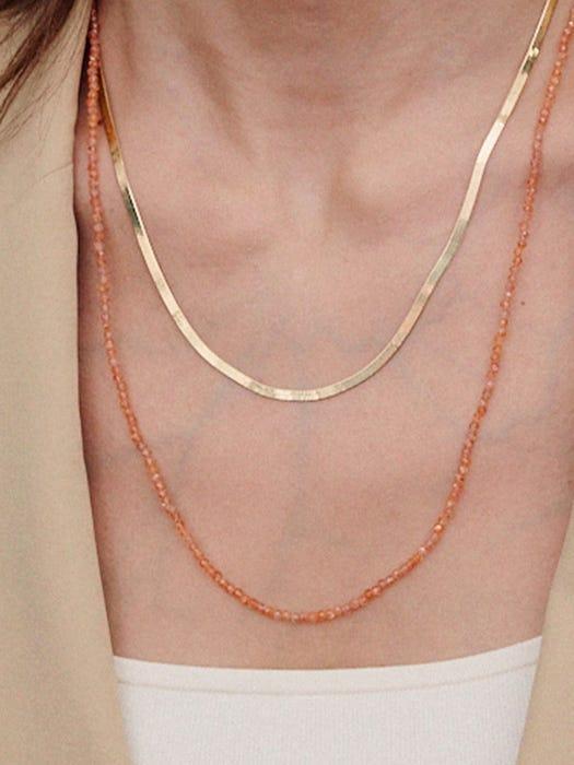 商品hyeres-lor|Colombe Herringbone Necklace 3mm (HL1N28126Y9500),价格¥2443,第4张图片详细描述