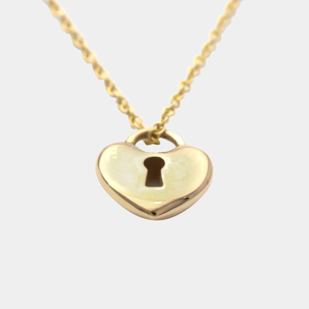 商品[二手商品] Tiffany & Co.|Tiffany & Co. Heart Lock 18K Rose Gold Necklace,价格¥3291,第1张图片