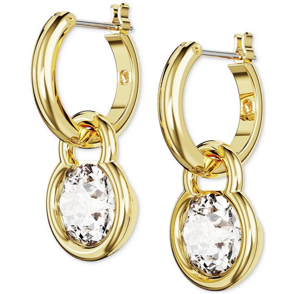 商品Swarovski|Gold-Tone Crystal Charm Dangle Hoop Earrings,价格¥942,第3张图片详细描述