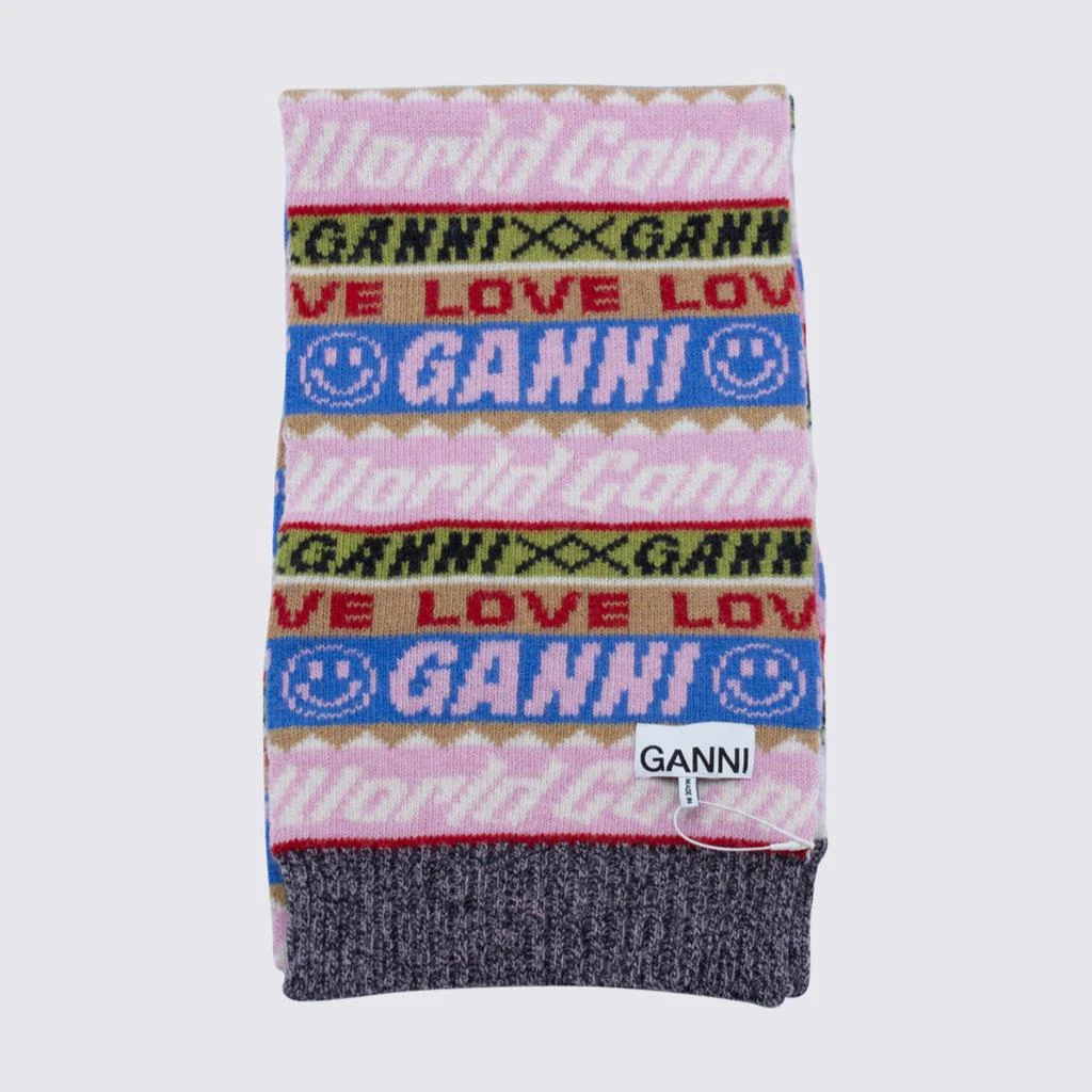 商品Ganni|GANNI MULTICOLOUR WOOL BLEND SCARF,价格¥805,第1张图片