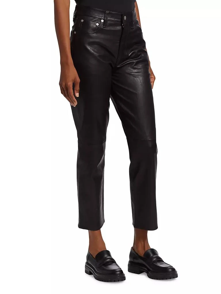 商品Rag & Bone|ICONS Leather Slim Fit Pants,价格¥2583,第4张图片详细描述