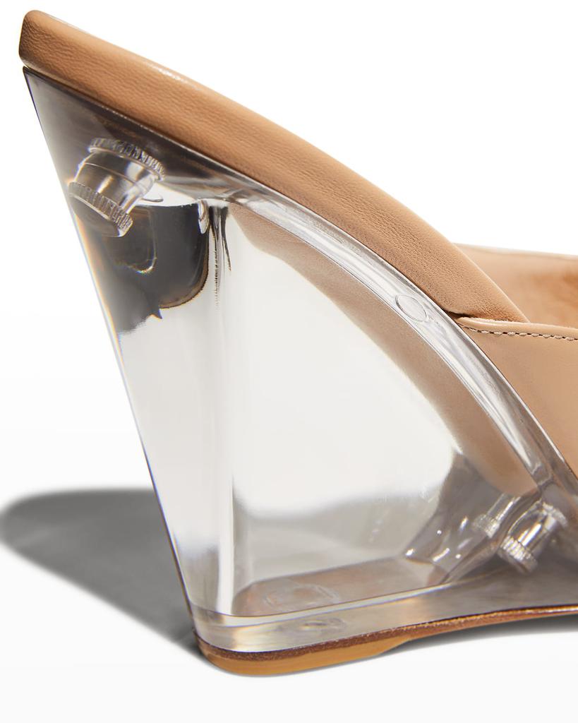 Tia Transparent Wedge Slide Sandals商品第4张图片规格展示