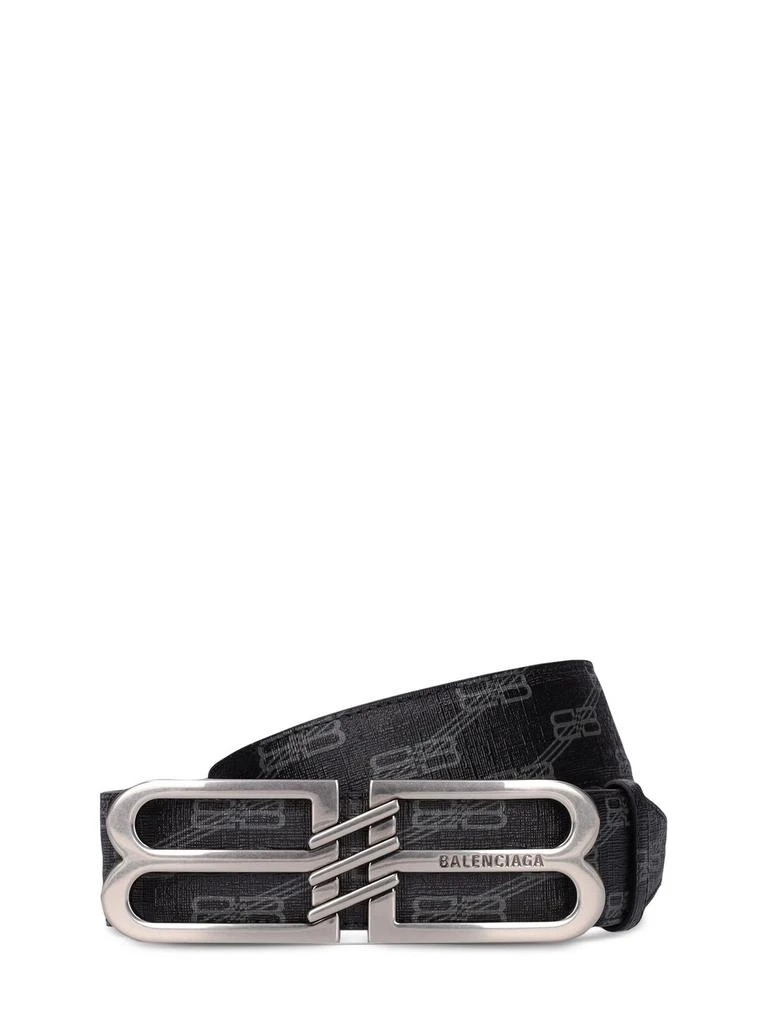 商品Balenciaga|4cm Bb Signature Faux Leather Belt,价格¥3797,第1张图片