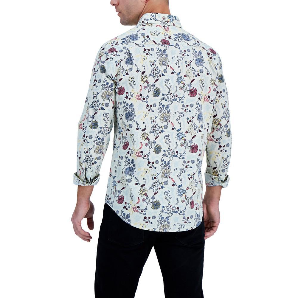商品Club Room|Men's Long-Sleeve Editto Floral Shirt, Created for Macy's,价格¥435,第4张图片详细描述