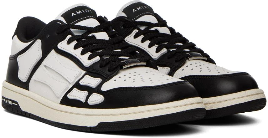 商品AMIRI|Black & White Skel Low Sneakers,价格¥3817,第4张图片详细描述