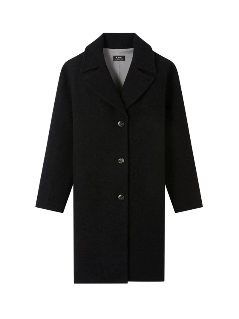 商品A.P.C.|中長大衣黑色女裝  WVAPV-F01426-LZZ,价格¥4766,第1张图片