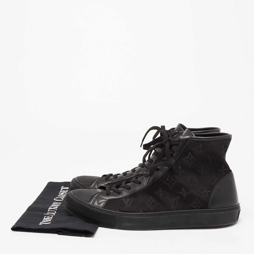 Louis Vuitton Black Monogram Leather And Canvas Stellar High Top Sneakers Size 44 商品