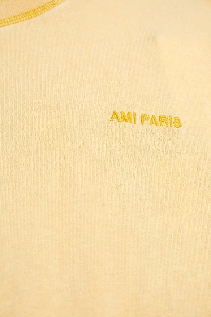 商品AMI|AMI Logo Embroidered Crewneck T-Shirt,价格¥497,第4张图片详细描述