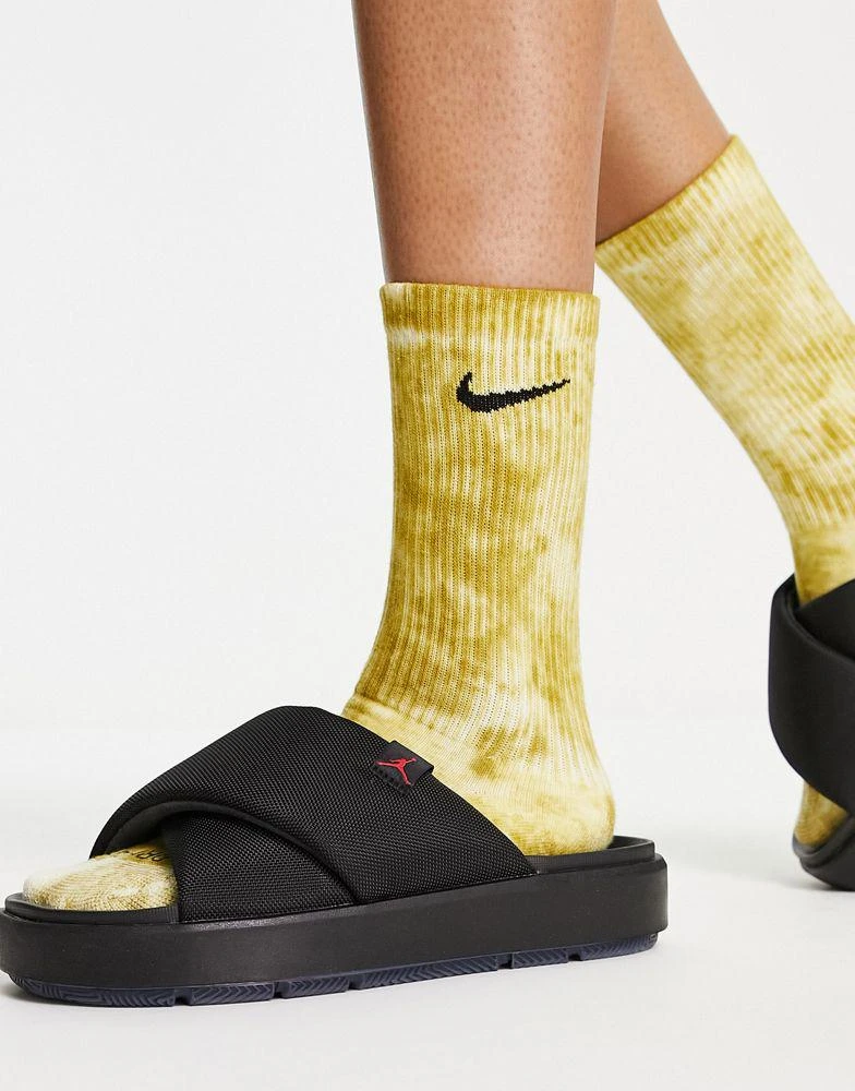 商品Jordan|Jordan Sophia flatform sliders in black,价格¥399,第2张图片详细描述