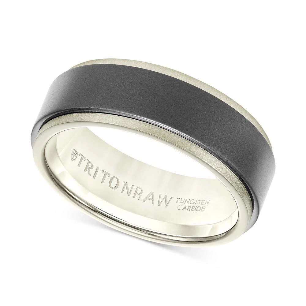 商品Triton|Raw Men's Band in Tungsten and 18k White, Yellow or Rose Gold,价格¥25000,第2张图片详细描述