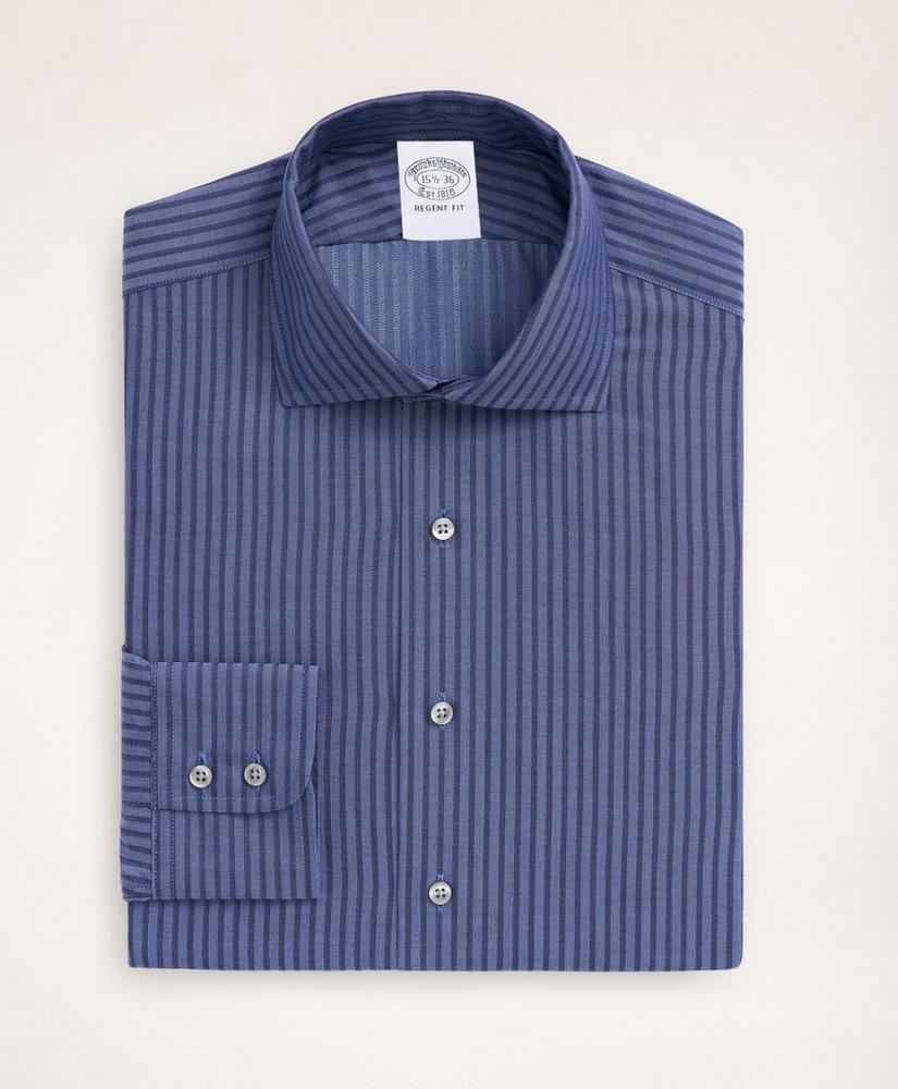 商品Brooks Brothers|Regent Regular-Fit Dress Shirt, Dobby English Collar Stripe,价格¥1095,第5张图片详细描述