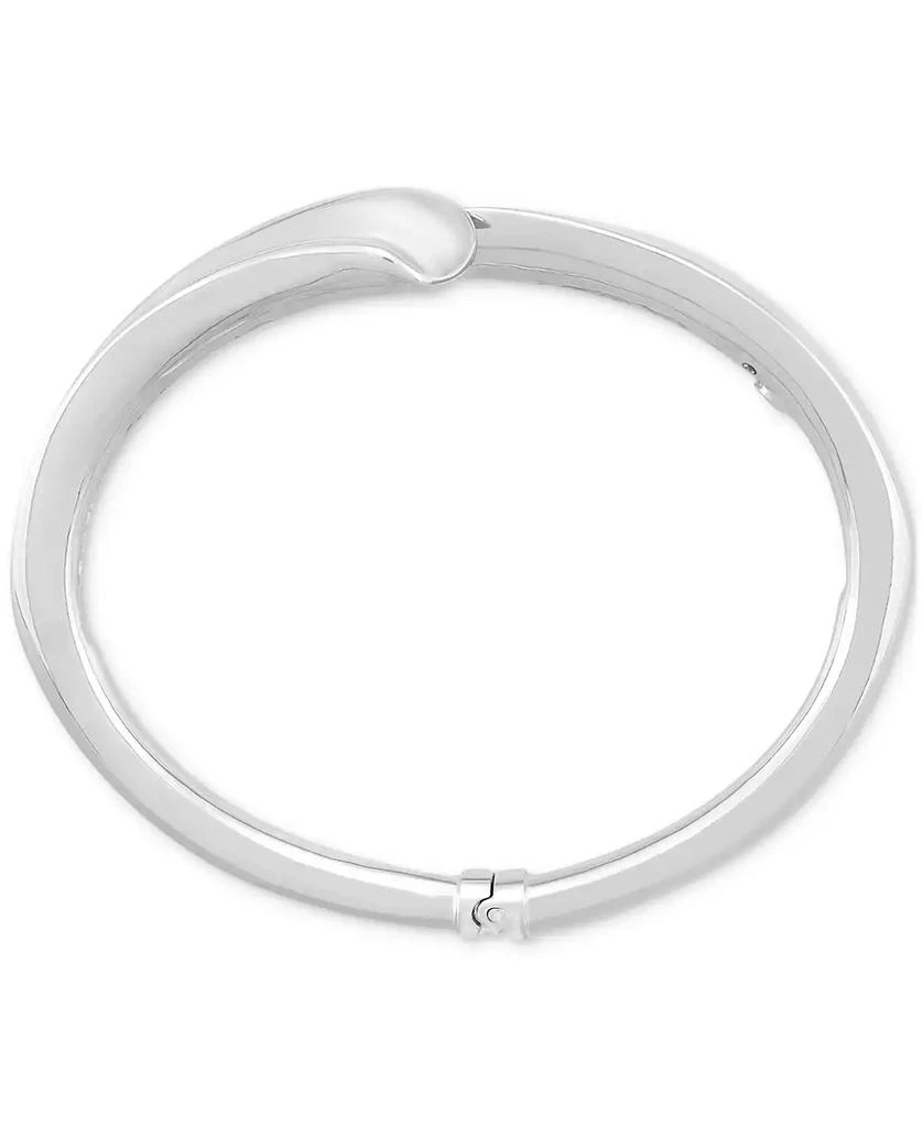 商品Italian Silver|Flared Edge Bypass Bangle Bracelet in Sterling Silver,价格¥4965,第4张图片详细描述