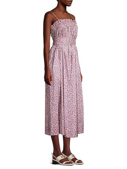 商品Tory Burch|Floral Ruffle-Top Maxi Dress,价格¥3565,第6张图片详细描述