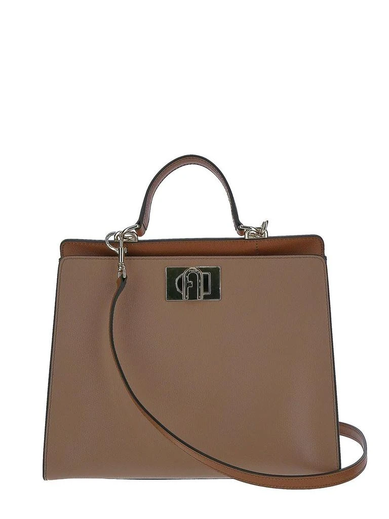 商品Furla|Leather Brown Shoulder Bag,价格¥2838,第1张图片