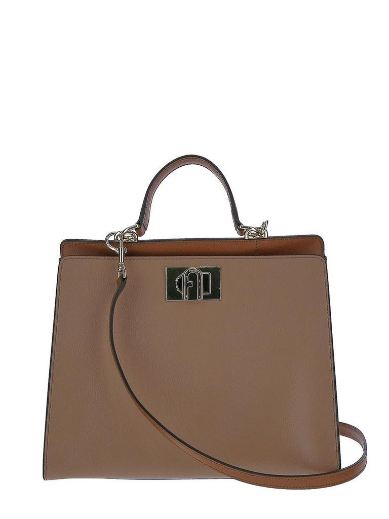 商品Furla|Leather Brown Shoulder Bag,价格¥2937,第1张图片