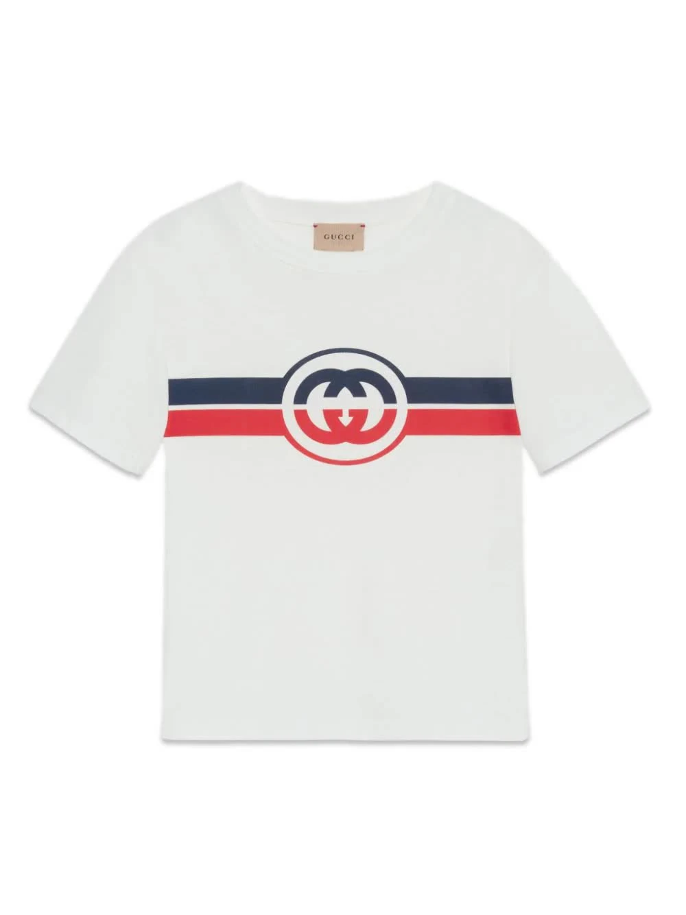 商品【商品预售7天】 Gucci|Gucci 男童T恤 575114XJF6L9337 白色,价格¥812,第1张图片