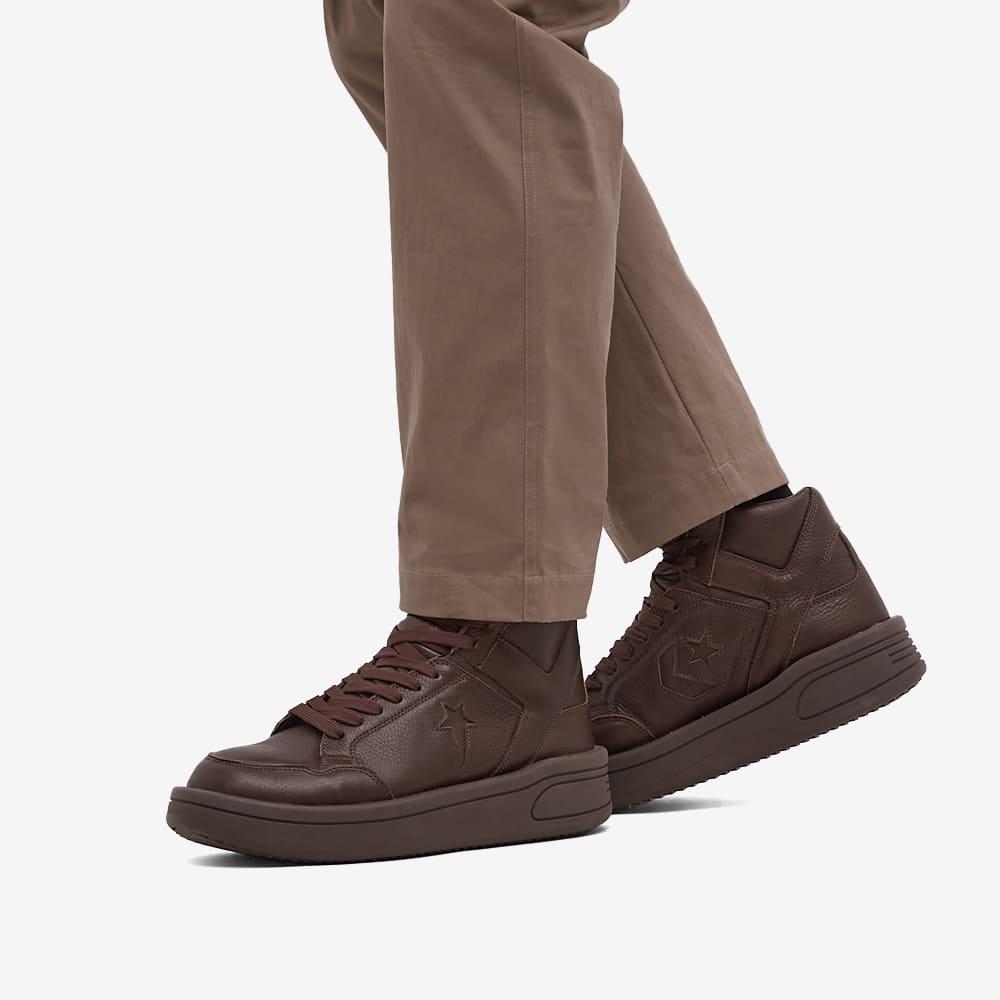 男款 Rick Owens联名 TURBOWPN 中帮休闲鞋 棕色商品第6张图片规格展示