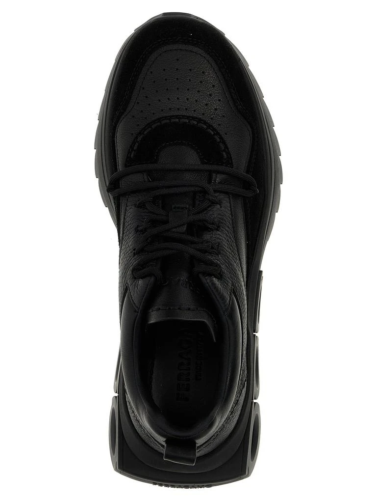 商品Salvatore Ferragamo|Mina Skin Sneakers Black,价格¥3804,第3张图片详细描述