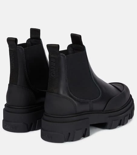 商品Ganni|Low-rise leather Chelsea boots,价格¥2551,第3张图片详细描述