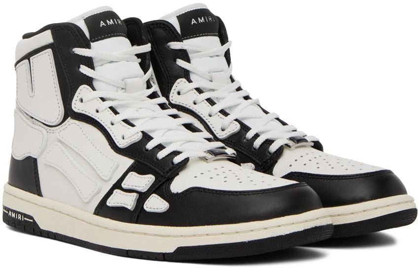 商品AMIRI|Black & White Skel Hi Sneakers,价格¥2557,第4张图片详细描述