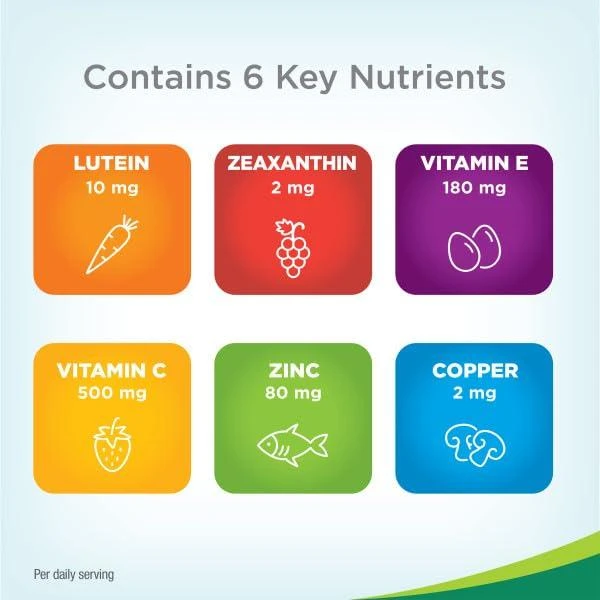 商品PreserVision|PreserVision AREDS 2 Eye Vitamin & Mineral Supplement, Contains Lutein, Vitamin C, Zeaxanthin, Zinc & Vitamin E, 60 Minigels (Packaging May Vary),价格¥168,第4张图片详细描述