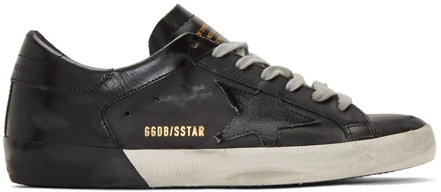 商品Golden Goose|Black Superstar Sneakers,价格¥2945,第1张图片