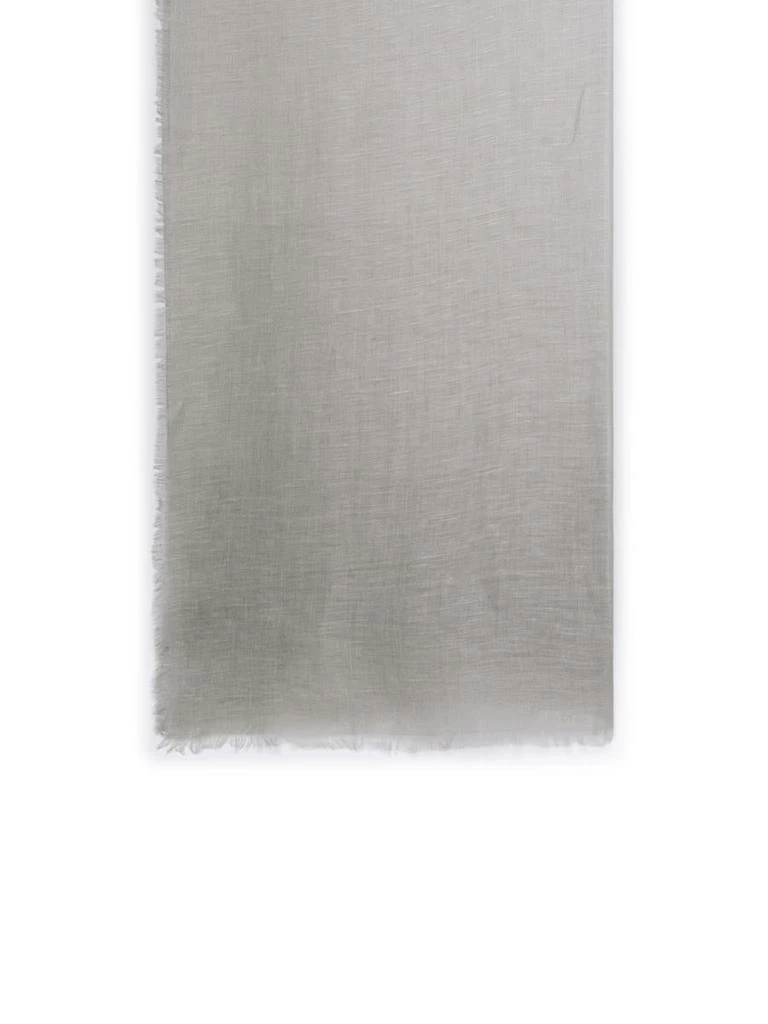 商品Max Mara|GREY SILK BLEND PAPRICA SCARF,价格¥993,第3张图片详细描述